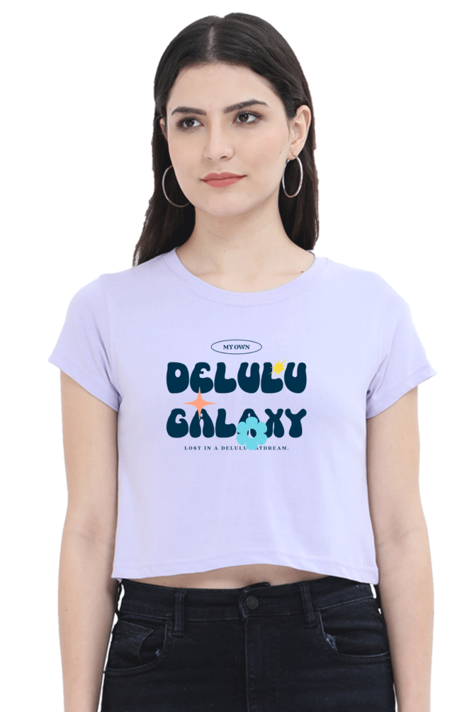 Women's Crop Top - Delulu galaxy