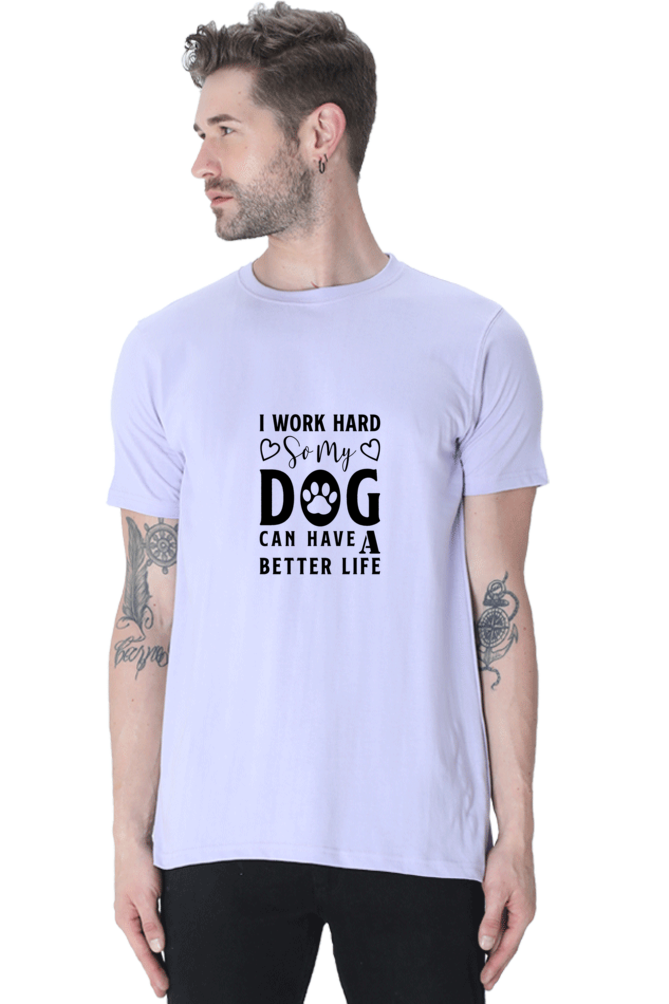 Classic T-shirt - I work hard for my dog