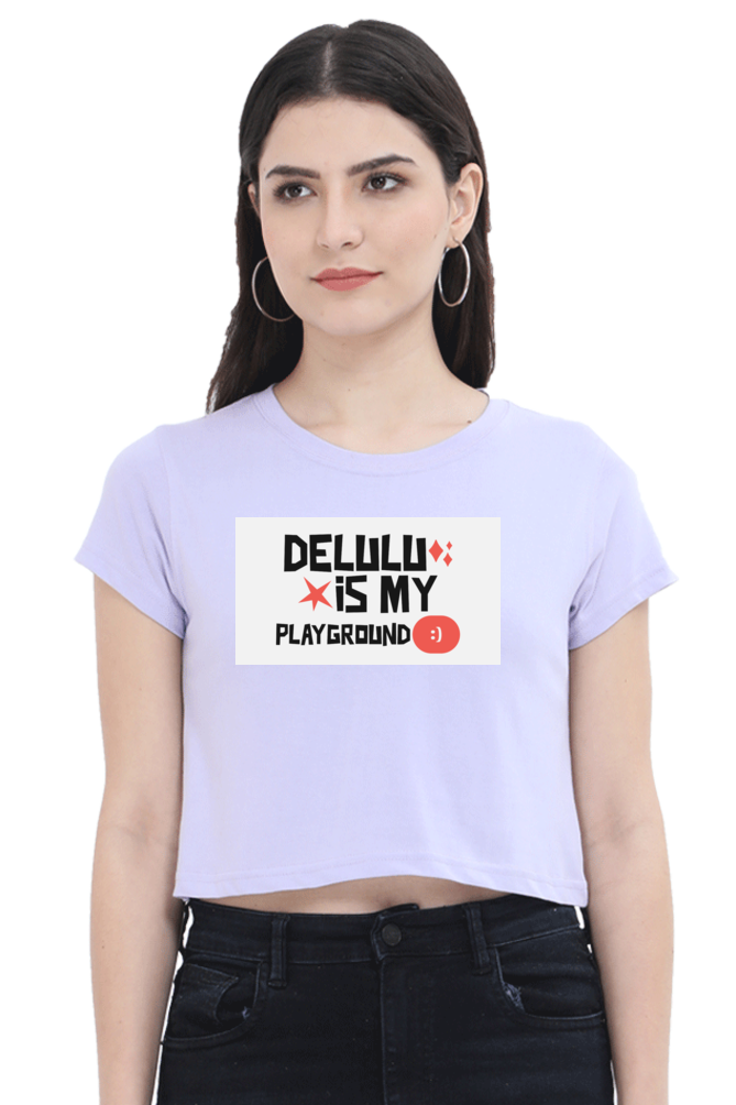 Women's Crop Top - Delulu playground