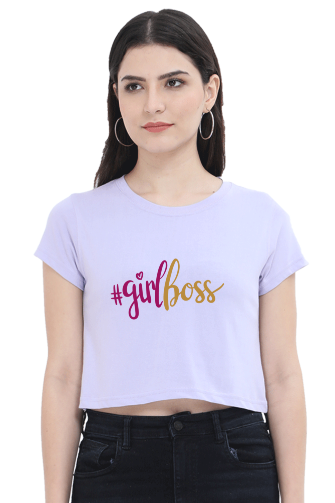 Women's Crop Top - #GirlBoss