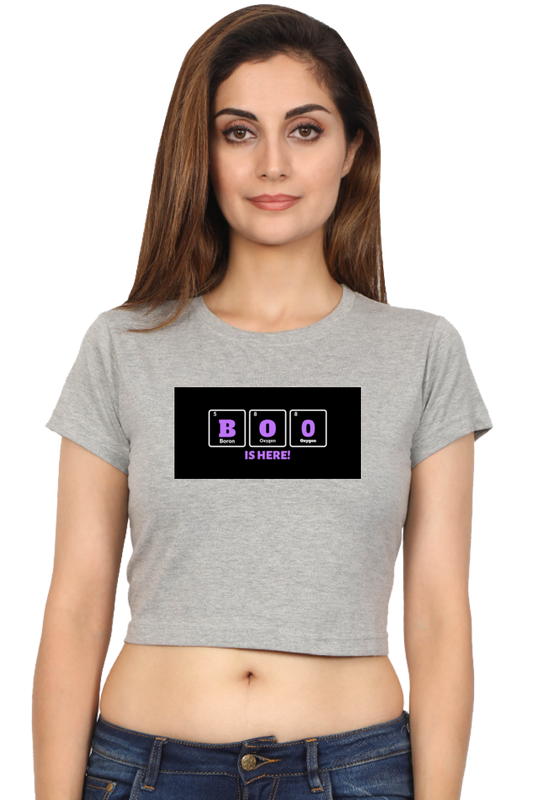 Women's Crop Top - Boo is here