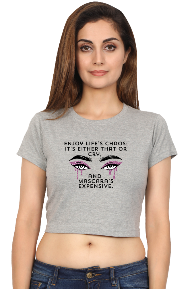 Women's Crop Top - Mascara