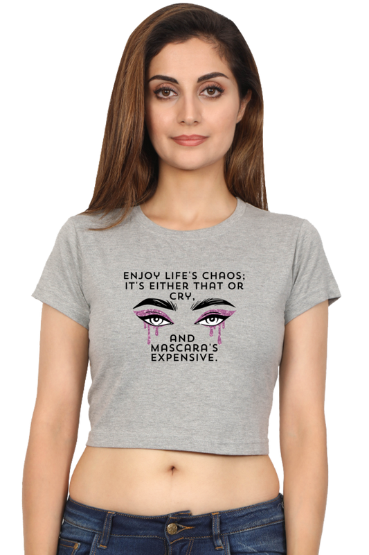 Women's Crop Top - Mascara