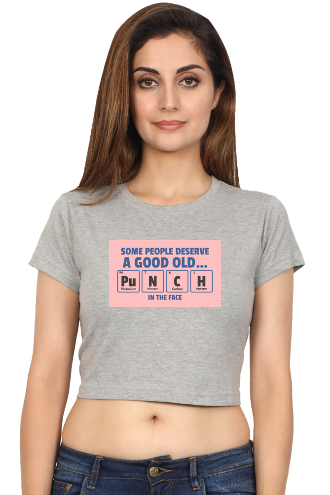 Women's Crop Top - Punch in the face