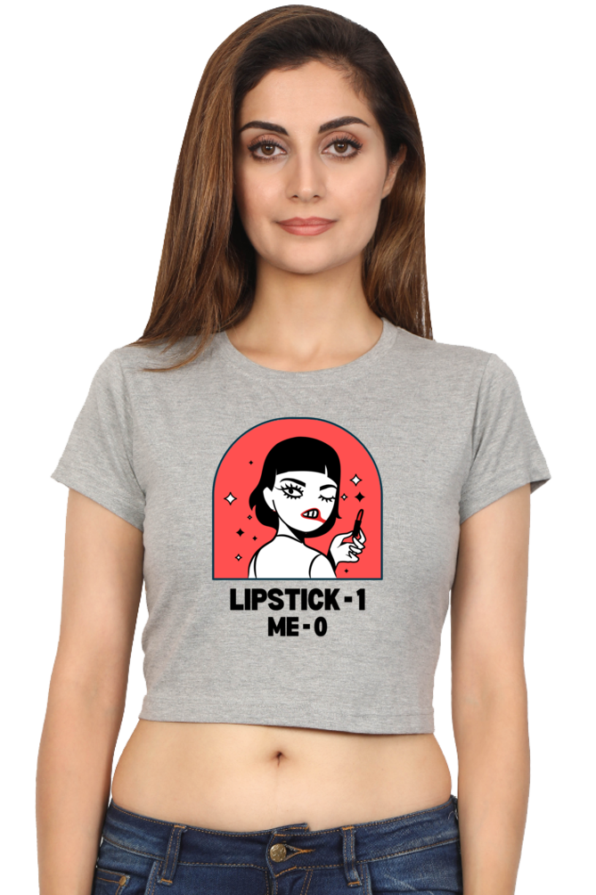 Women's Crop Top - Lipstick