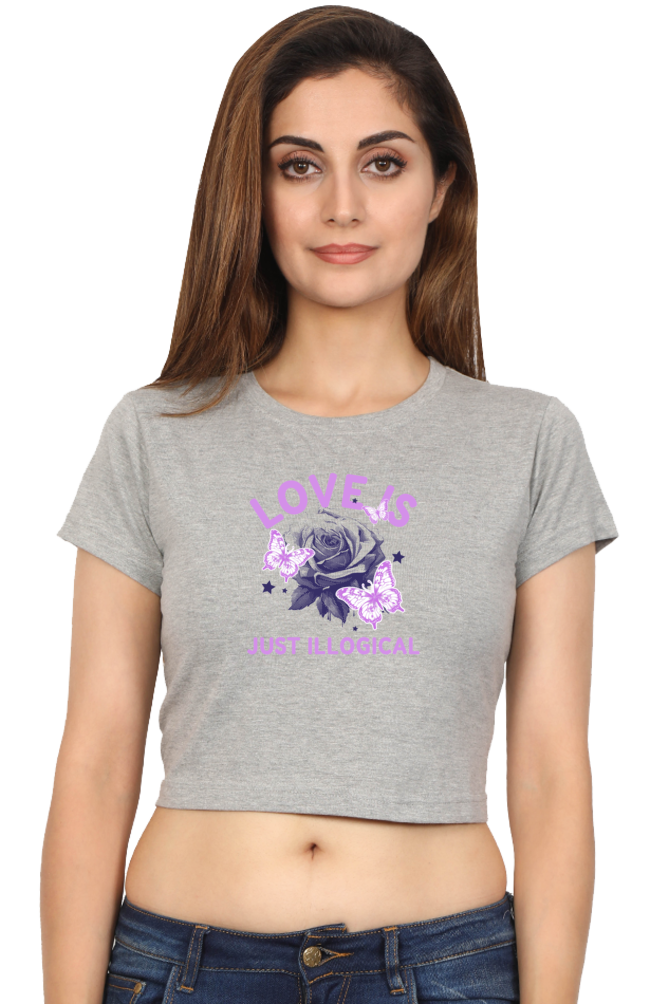 Women's Crop Top - Love is just illogical