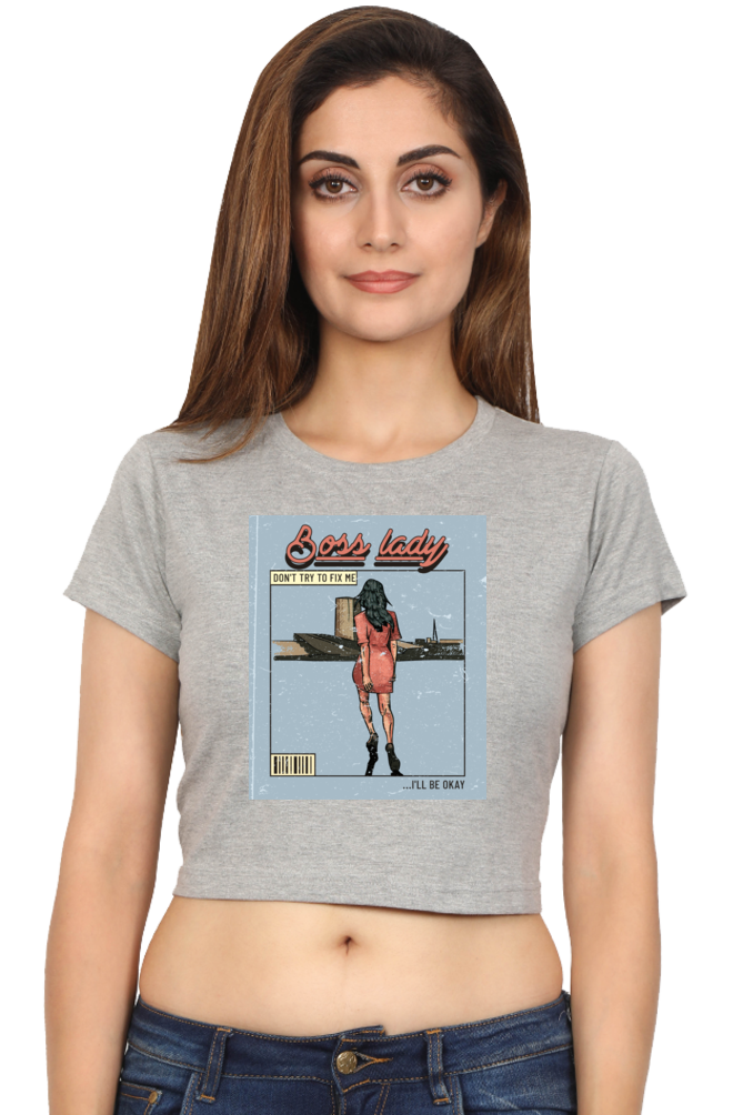 Women's Crop Top - Boss lady