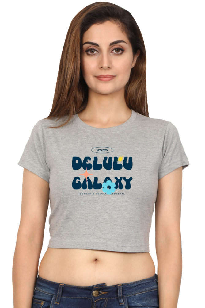 Women's Crop Top - Delulu galaxy