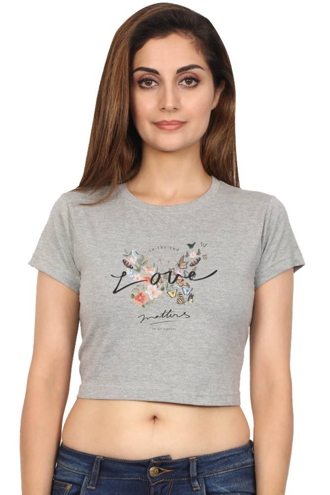 Women's Crop Top - Love Matters!