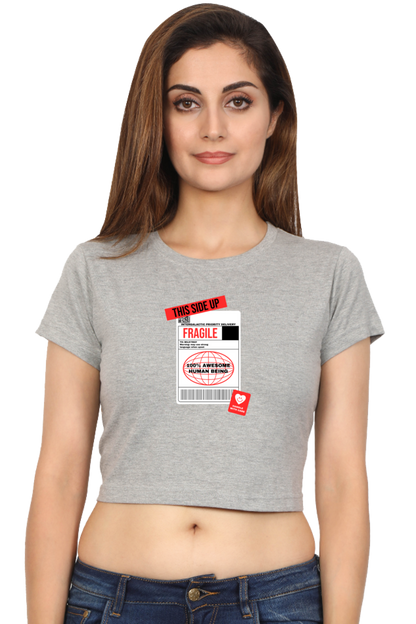 Women's Crop Top - Fragile