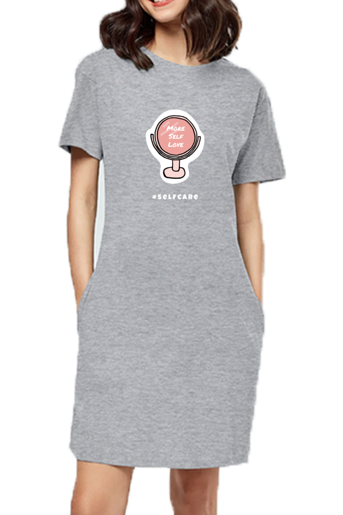 Women's T-shirt dress - More self love