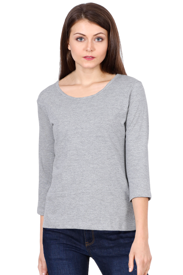 Women's 3/4 sleeve T-shirt Plain