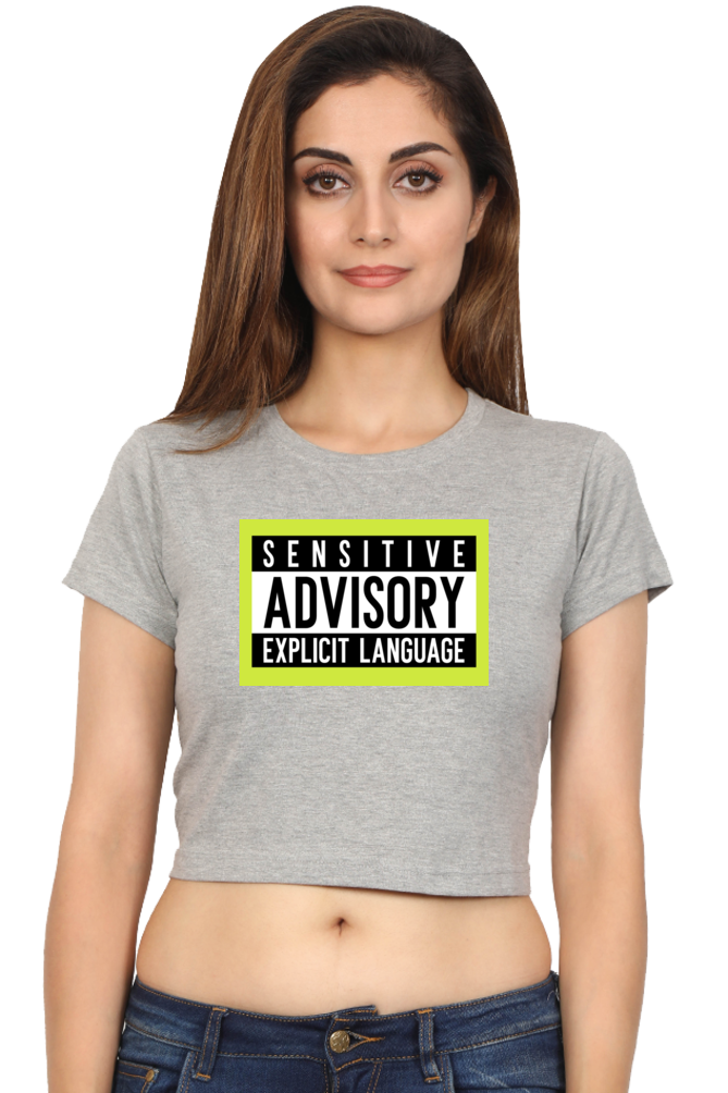 Women's Crop Top - Sensitive advisory