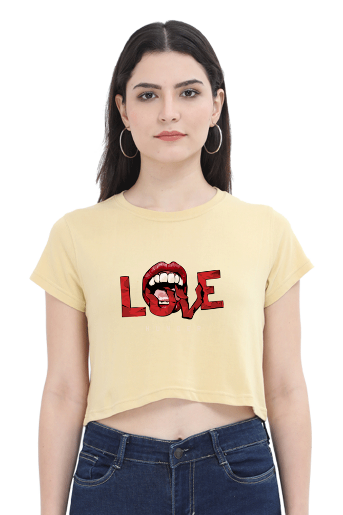 Women's Crop Top - LOVE