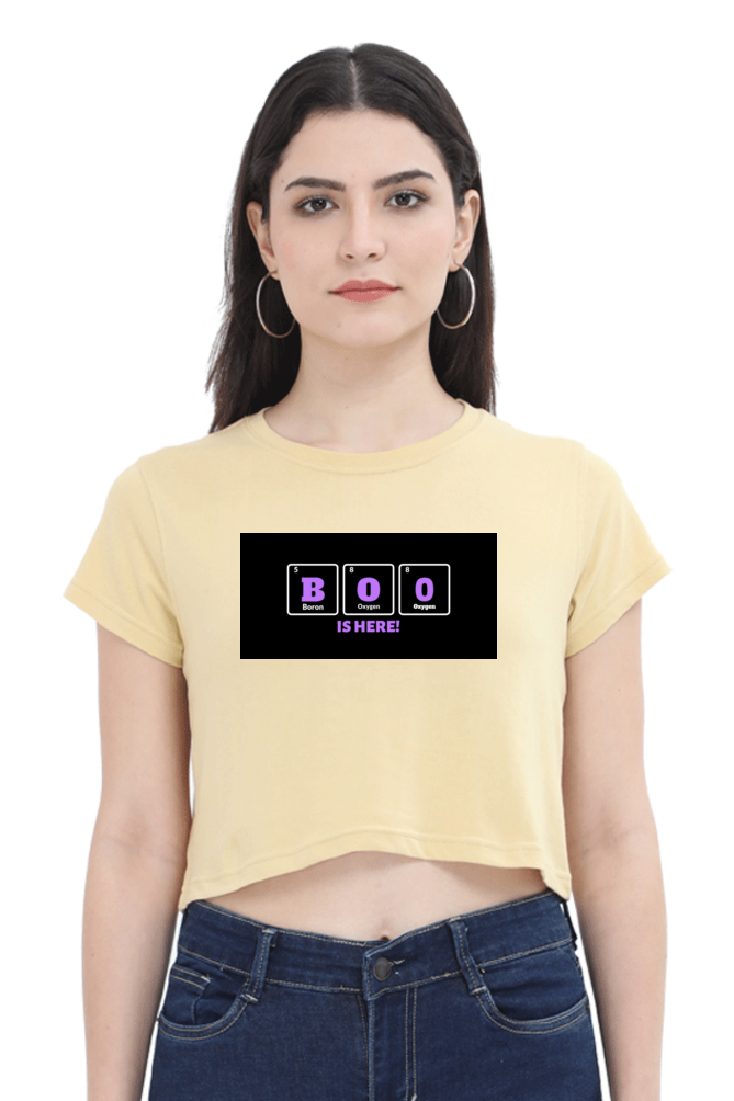 Women's Crop Top - Boo is here