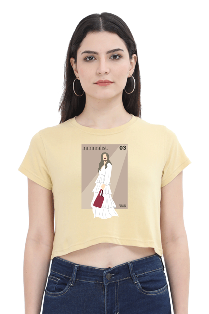 Women's Crop Top - Fashionista Minimalist