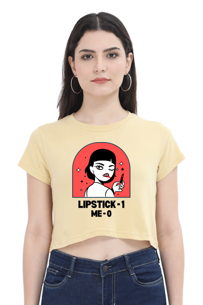 Women's Crop Top - Lipstick