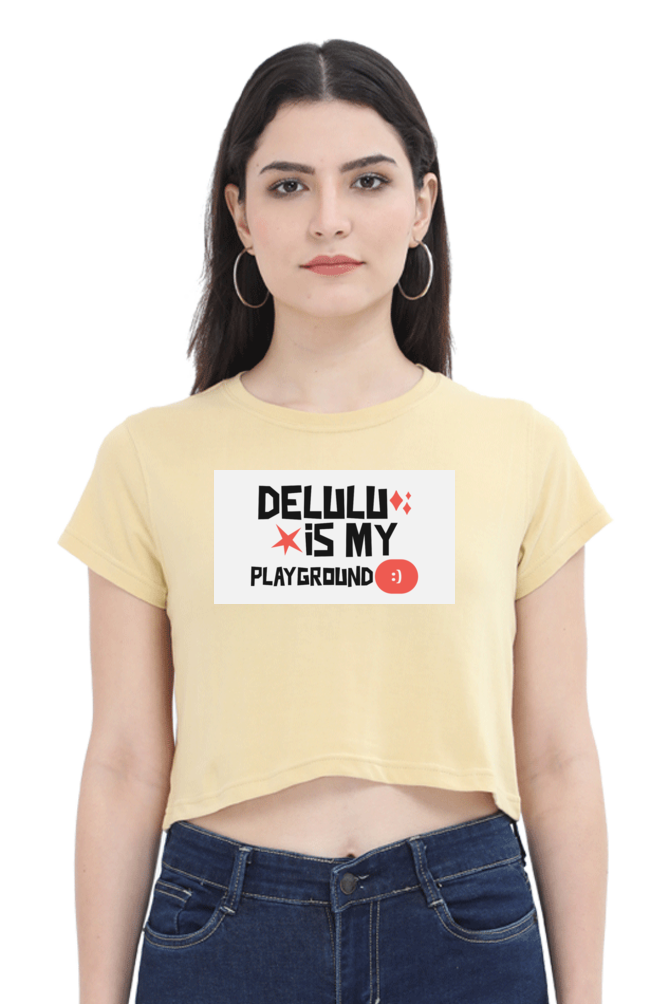 Women's Crop Top - Delulu playground