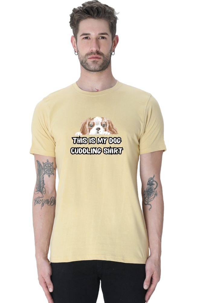 Classic T-shirt - Cuddling dog shirt