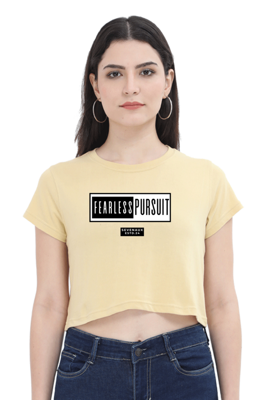 Women's Crop Top - Fearless pursuit