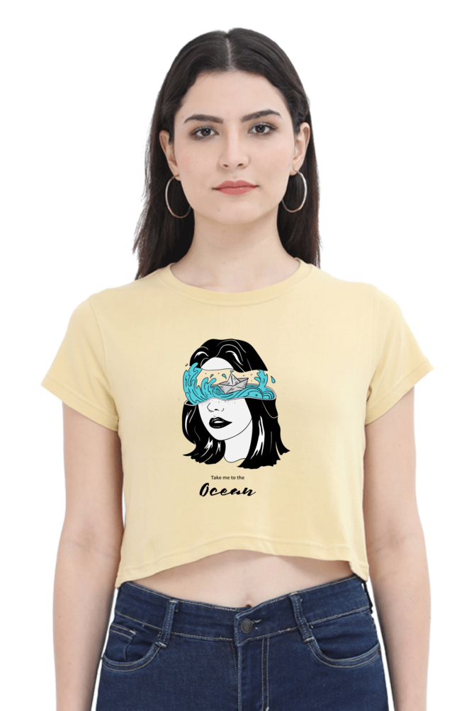 Women's Crop Top - Take me to the ocean