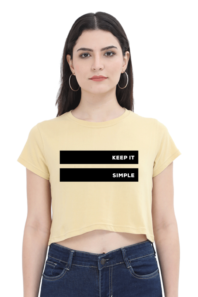 Women's Crop Top - Keep it simple!