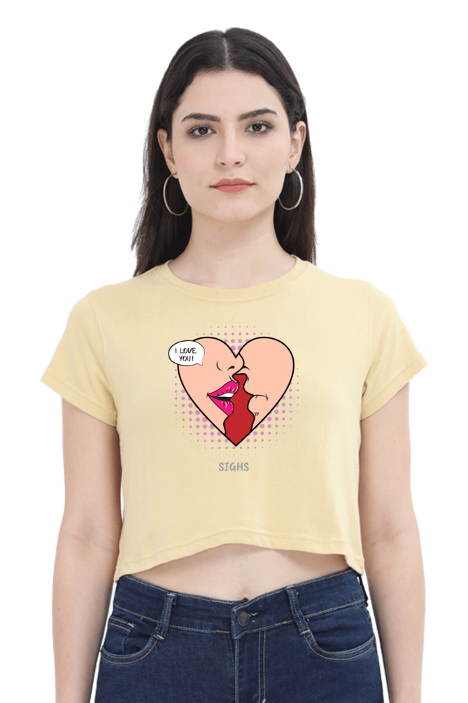 Women's Crop Top - Love Sigh