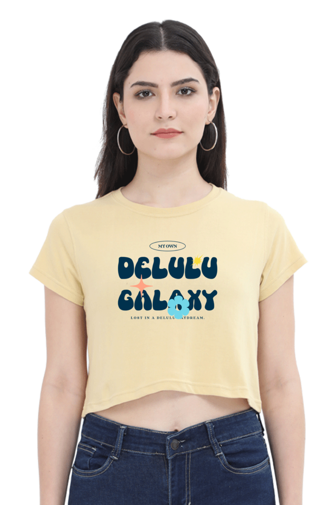 Women's Crop Top - Delulu galaxy