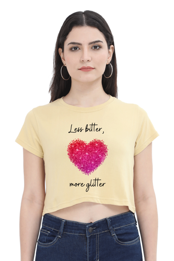 Women's Crop Top - Glitter!