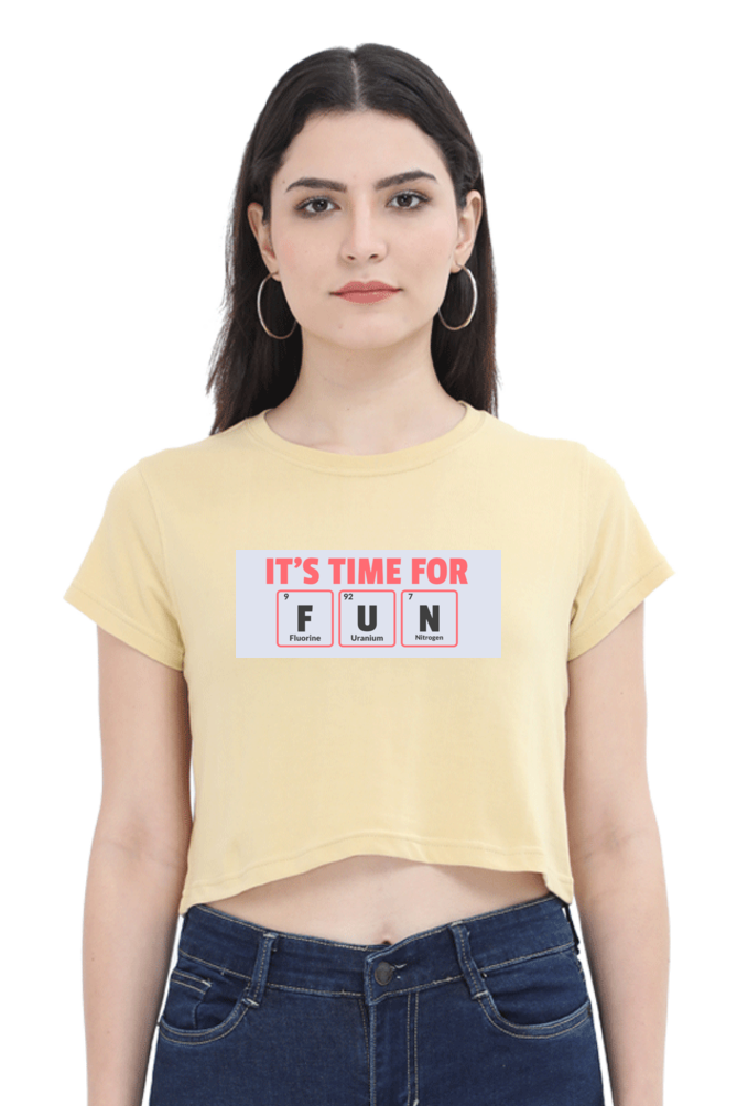 Women's Crop Top - It's time for fun