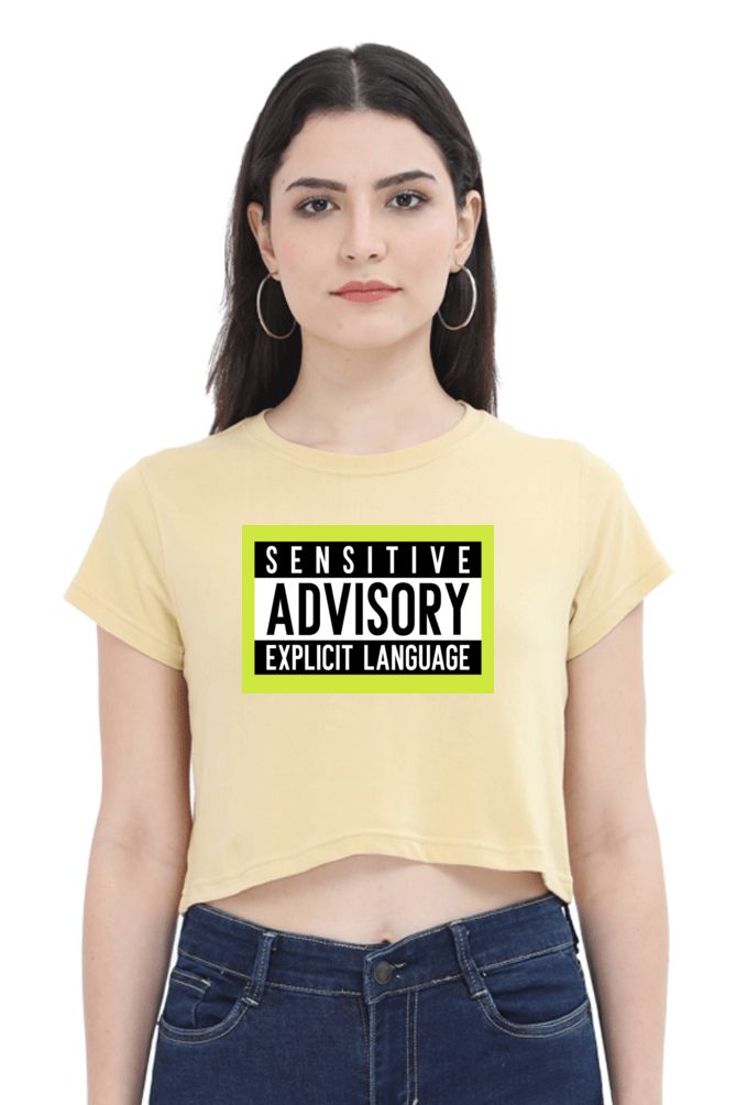 Women's Crop Top - Sensitive advisory