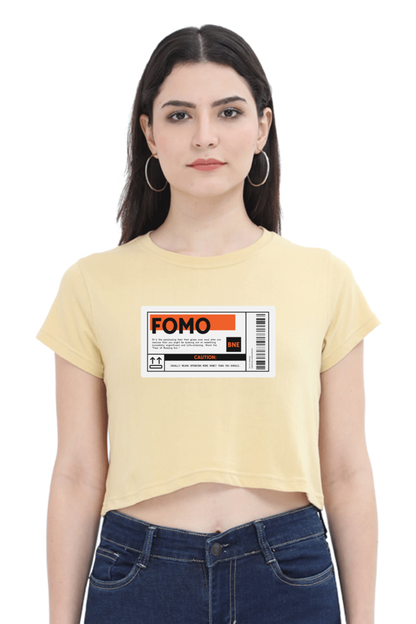 Women's Crop Top - FOMO label