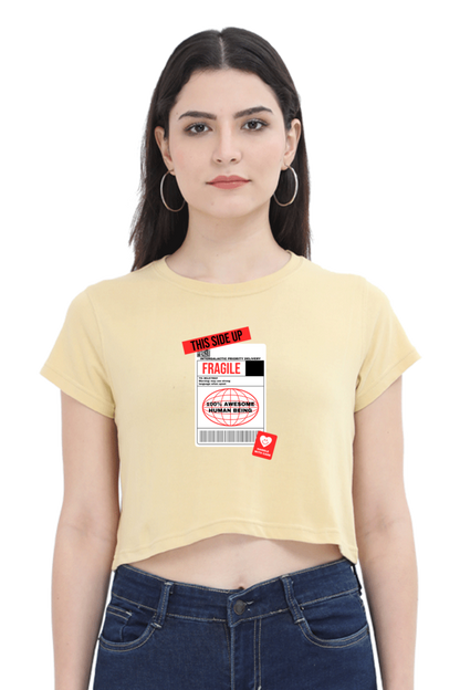 Women's Crop Top - Fragile