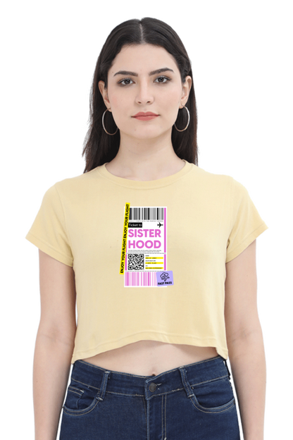 Women's Crop Top - Sisterhood label