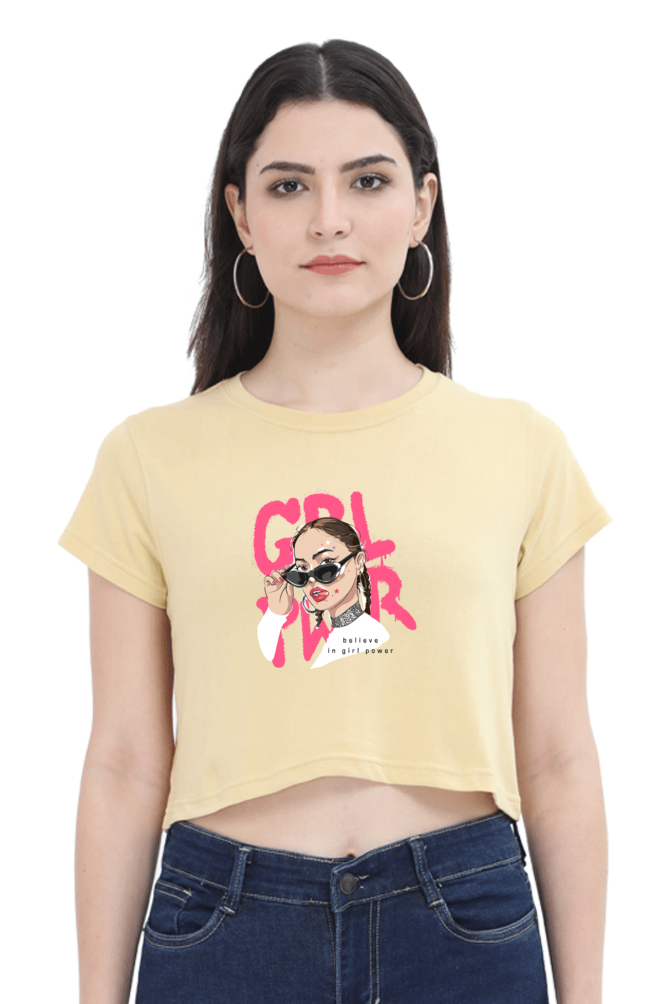 Women's Crop Top - Girl Power, Shades!