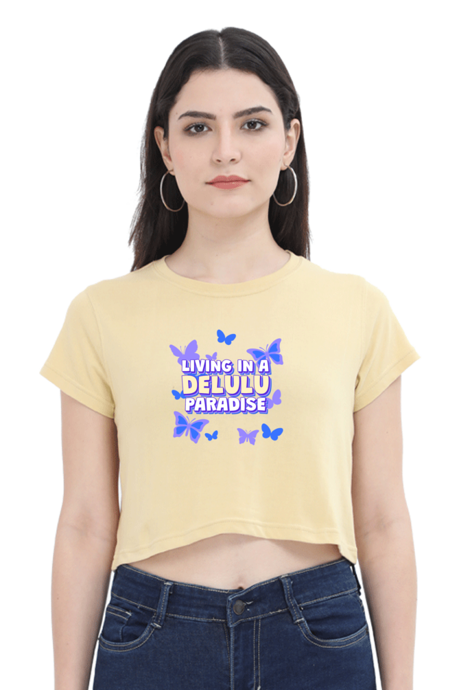 Women's Crop Top - Delulu Paradise