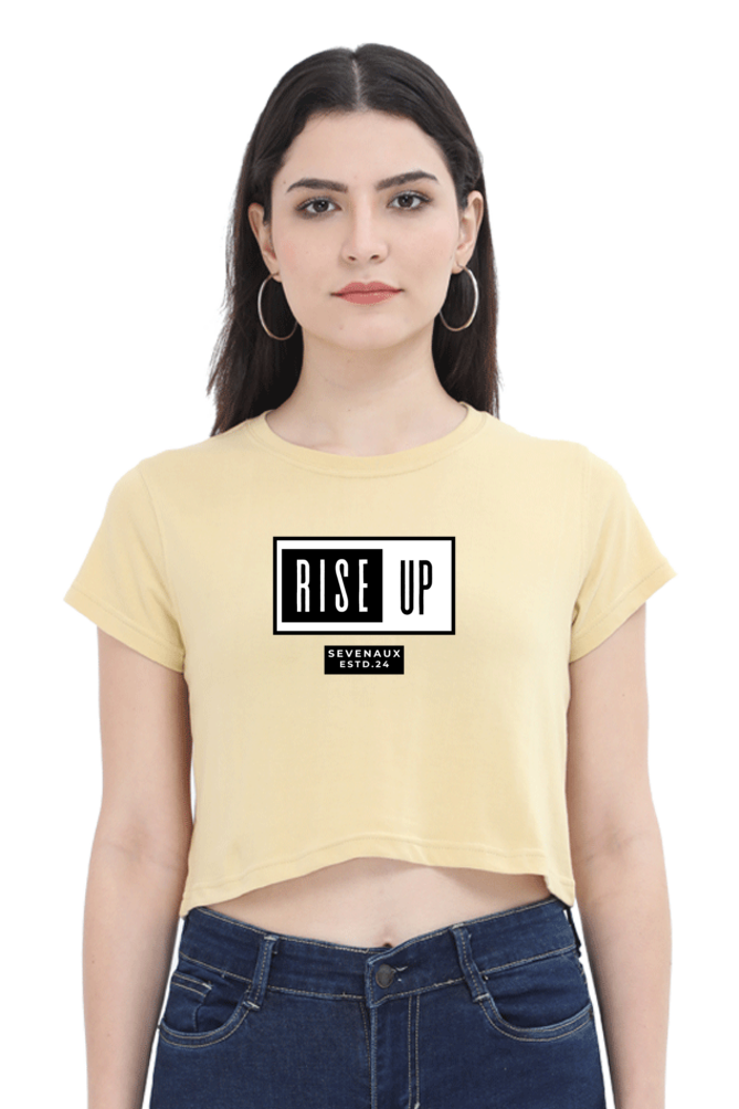 Women's Crop Top - Rise up