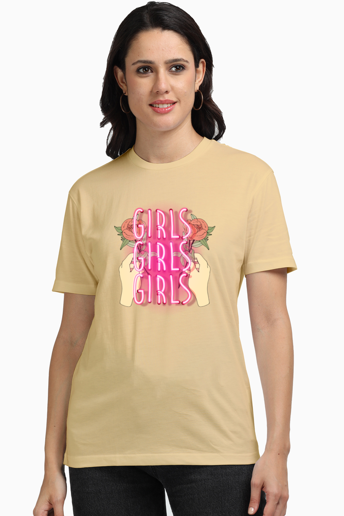 Premium Women's T-shirt - Girls Girls Girls