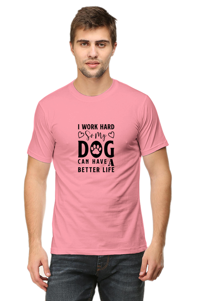 Classic T-shirt - I work hard for my dog