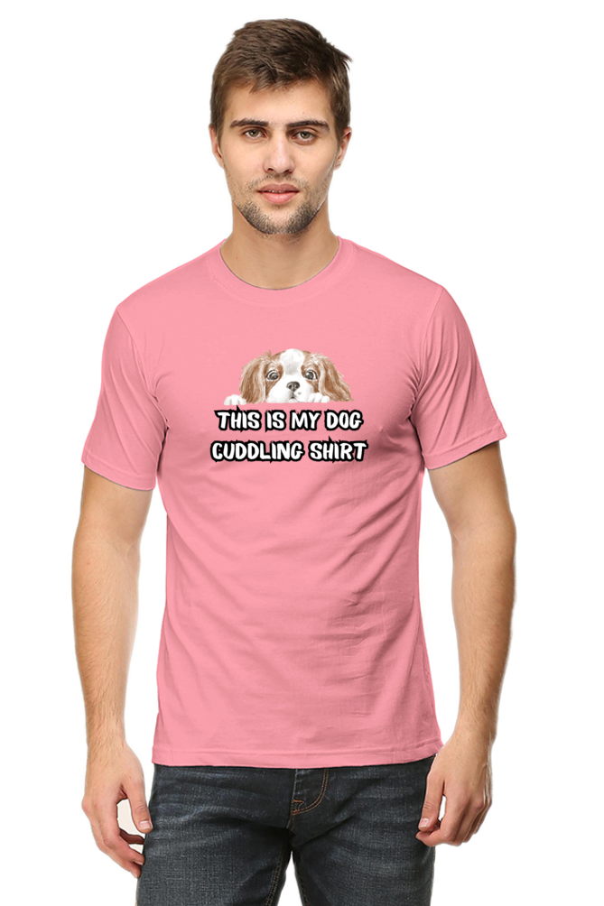 Classic T-shirt - Cuddling dog shirt