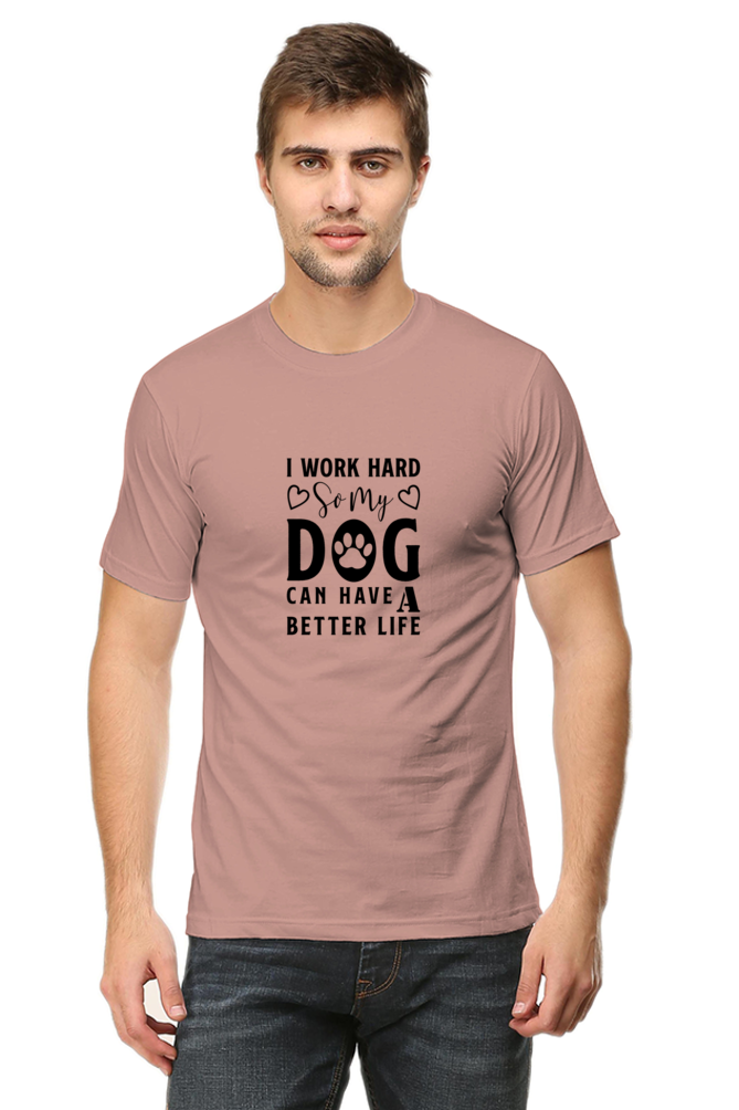 Classic T-shirt - I work hard for my dog