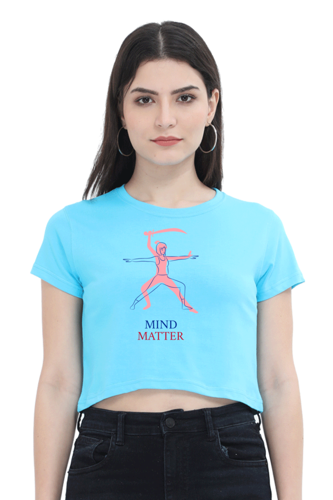 Women's Crop Top - Mind matter