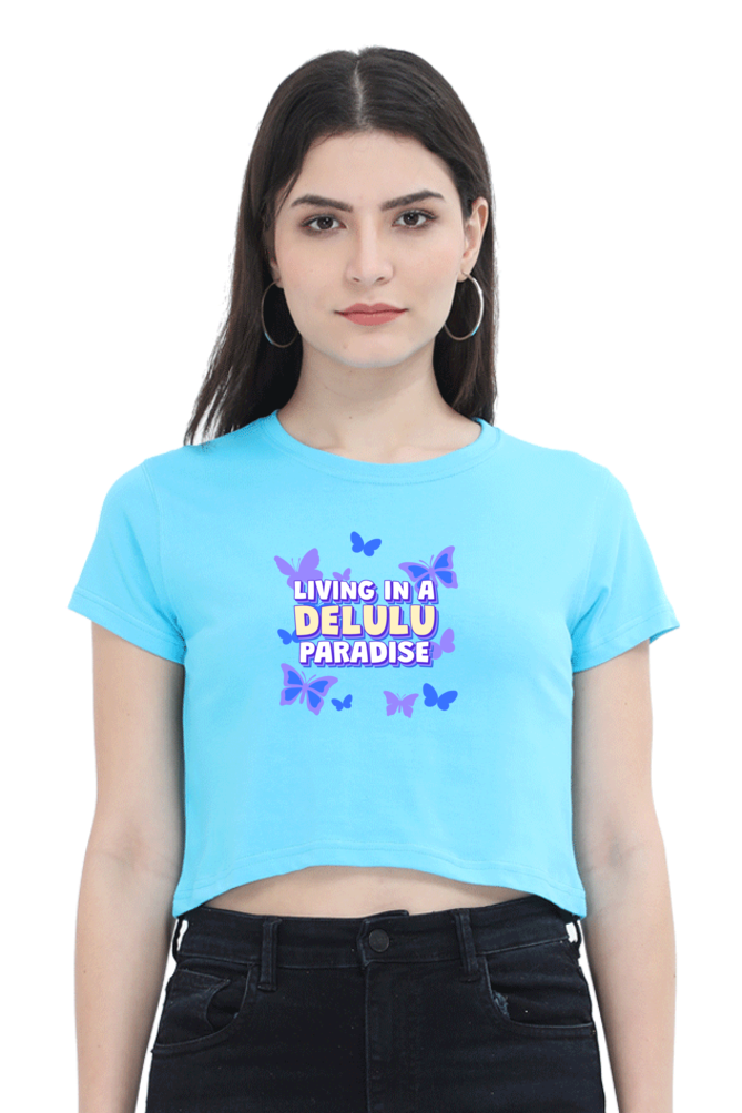 Women's Crop Top - Delulu Paradise