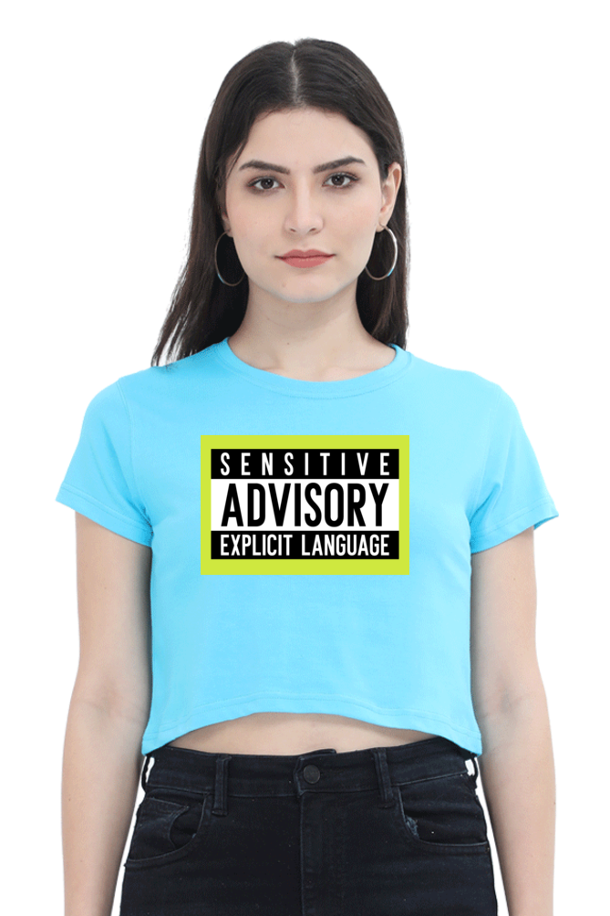 Women's Crop Top - Sensitive advisory