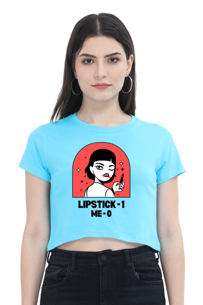 Women's Crop Top - Lipstick