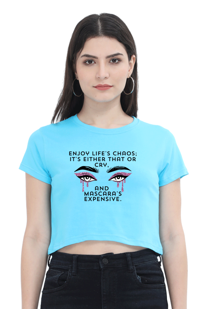 Women's Crop Top - Mascara