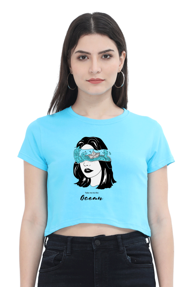 Women's Crop Top - Take me to the ocean