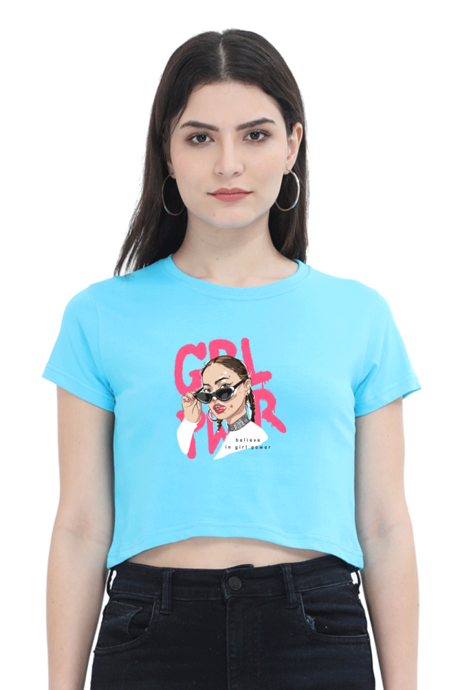 Women's Crop Top - Girl Power, Shades!