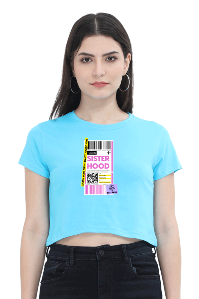 Women's Crop Top - Sisterhood label