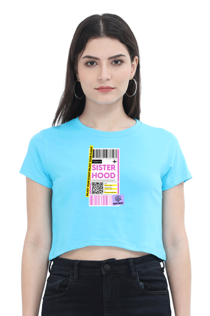 Women's Crop Top - Sisterhood label